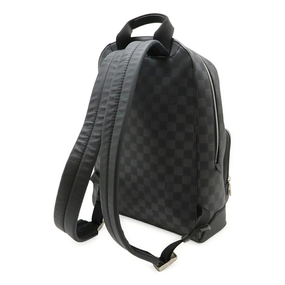Louis Vuitton Leather Infini Damier Backpack Onyx Black Avenue Black